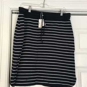 Nautical looking Talbots striped cotton shirt